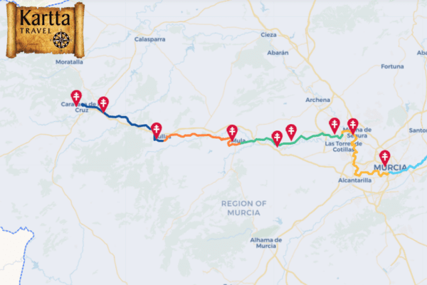 Camino de Levante Mapa
